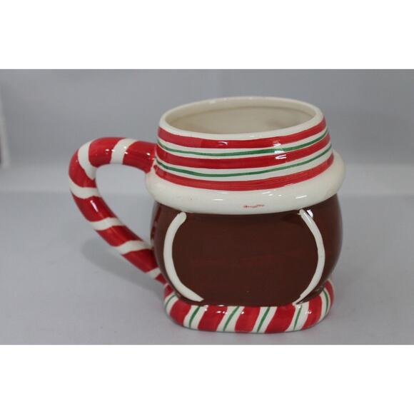 Vintage TIEN HSING INT'L Used Ceramic Marked Gingerbread Man Cup 1990's RARE - Picture 4 of 6